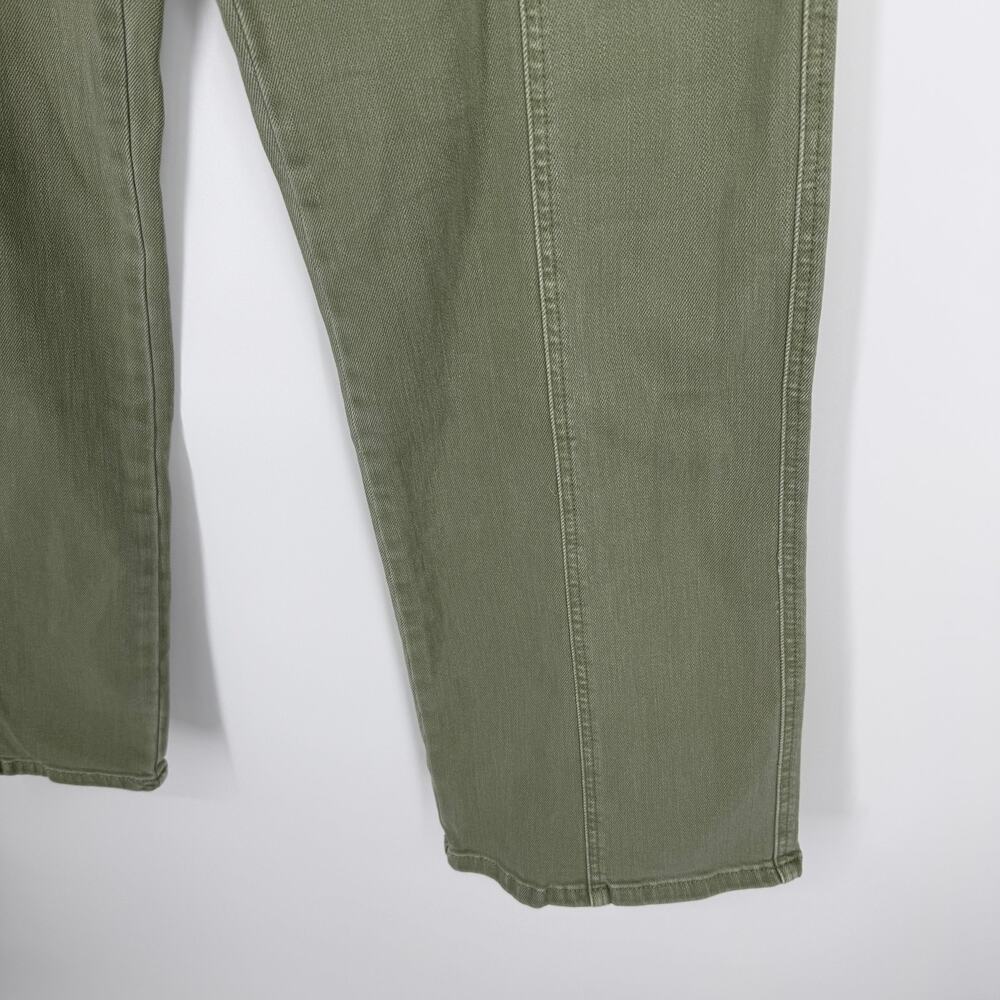 Judy Blue Greenwich Front Seam Straight Fit Wide Bottom Jeans Size 11/30 Sage - Picture 10 of 10